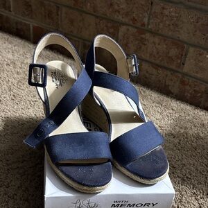 Life Stride Velocity with Memory Foam Tango, Navy Canvas